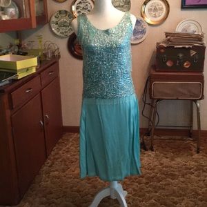 1960’s vintage top with hand sewn skirt to match